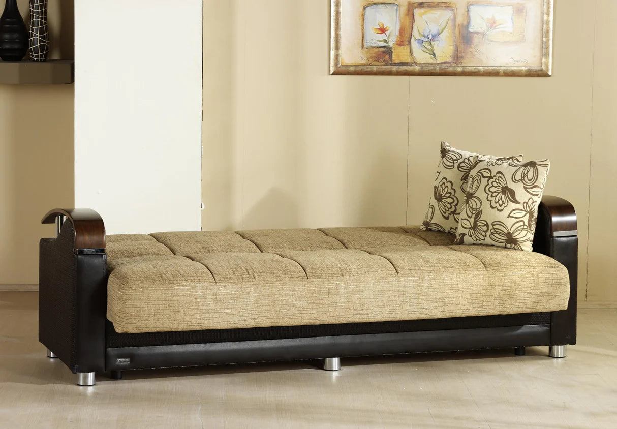 Luna Fulya Brown Living Room Set