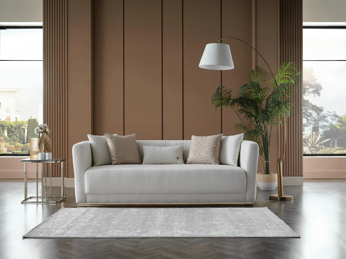 Monroe Merit Cream Living Room Set