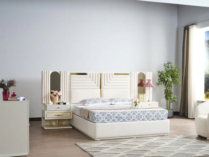 Juego de dormitorio con almacenaje Marsel