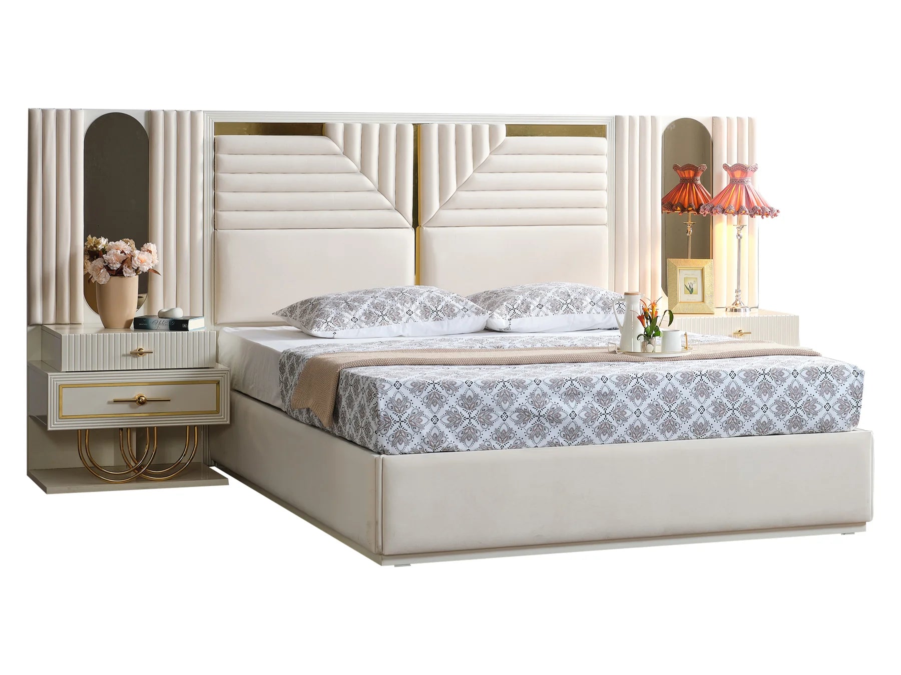 Juego de dormitorio con almacenaje Marsel
