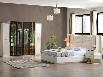 Juego de dormitorio con almacenaje Marsel
