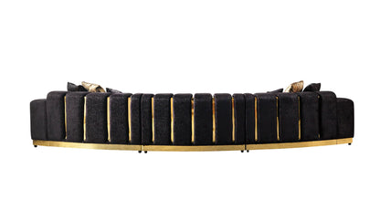 Michelle Velvet Curved Sectional