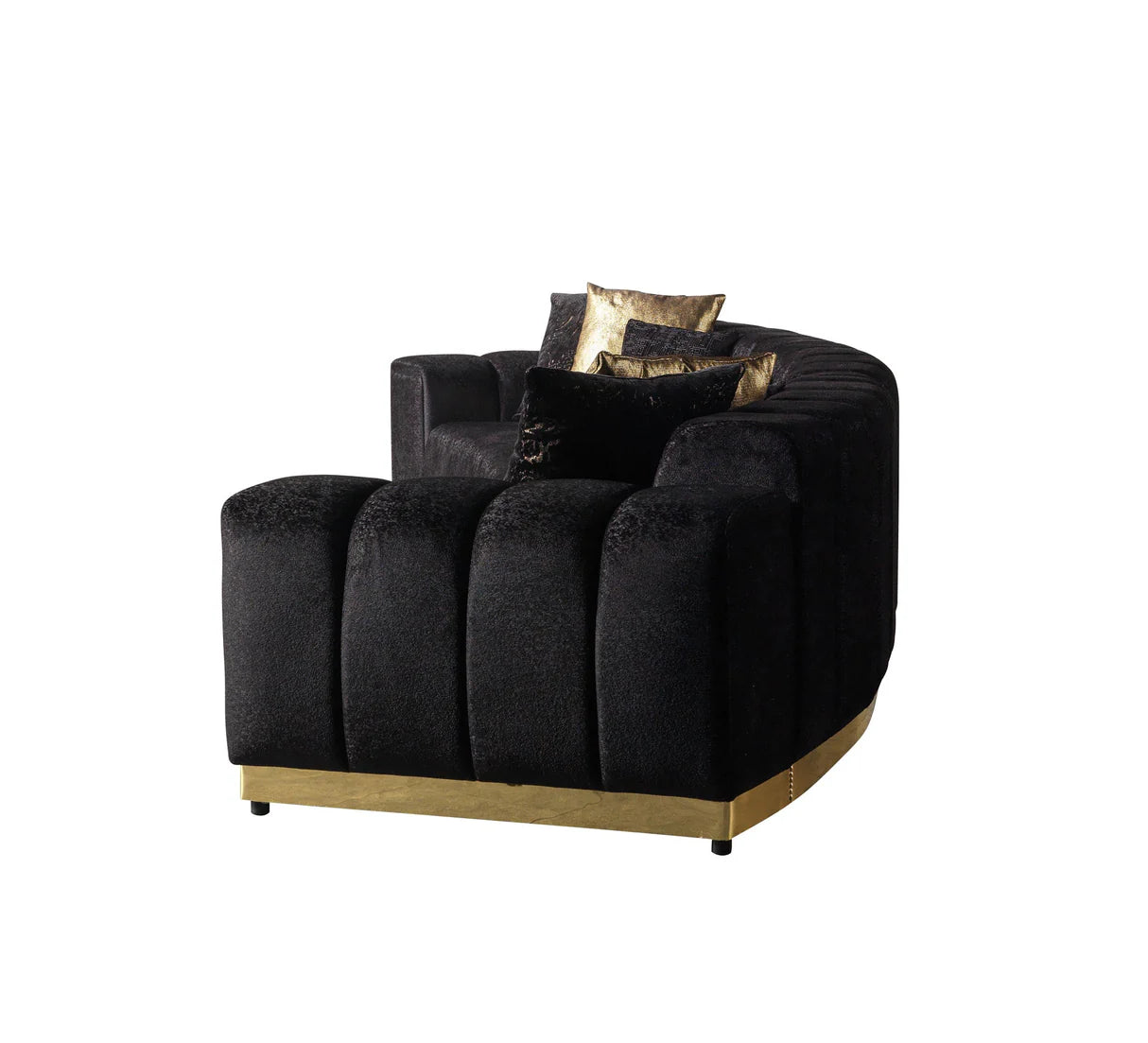 Michelle Velvet Curved Sectional