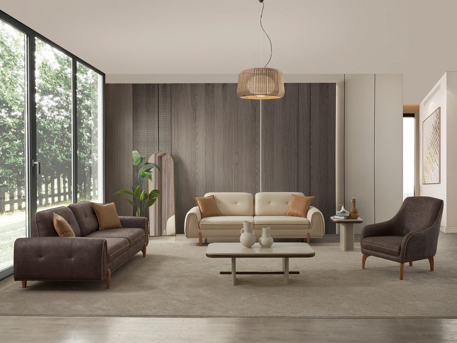 Juego de sala de estar Bixler Olive