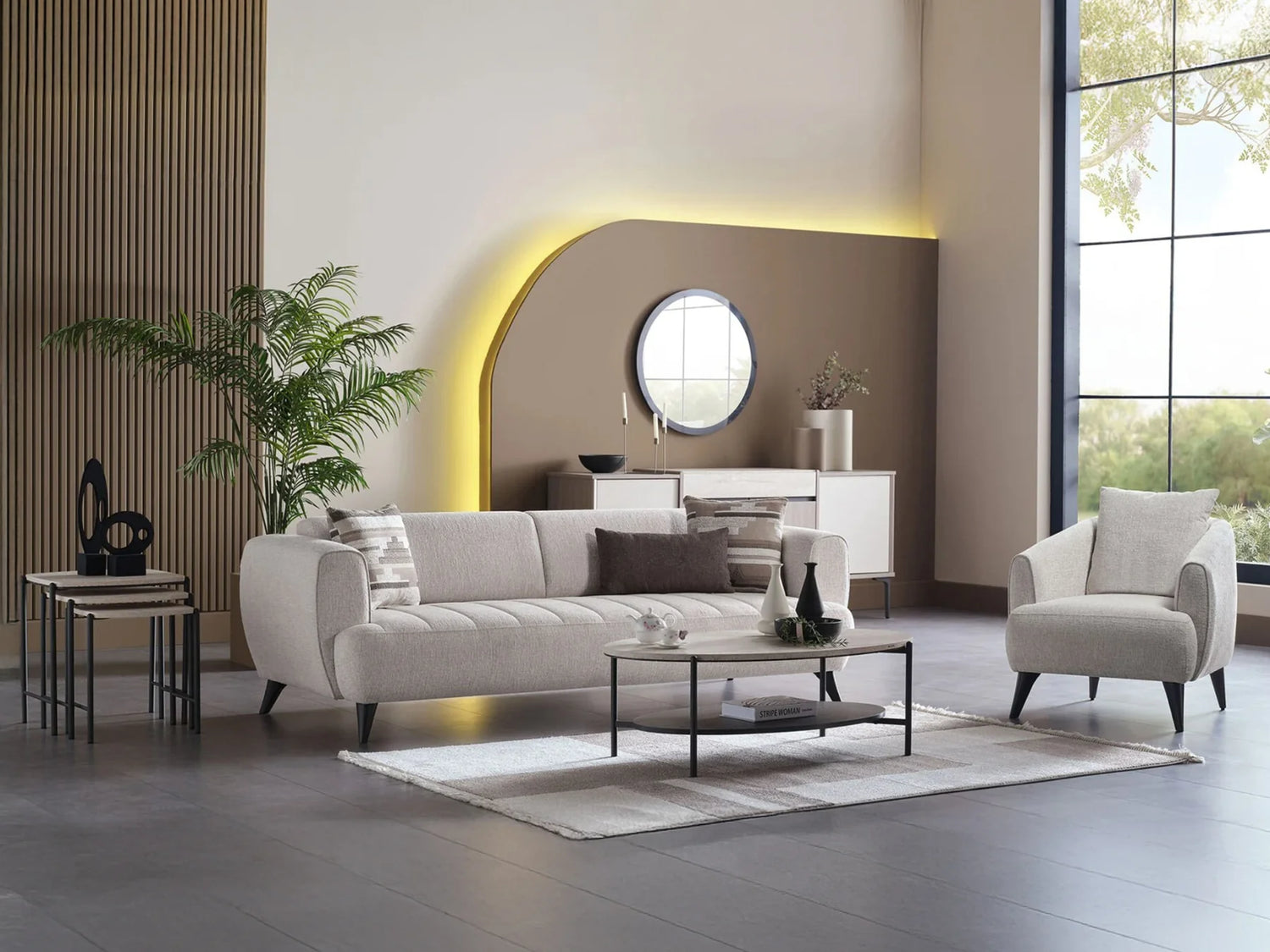 Mona 93&quot; Wide Extendable Sofa