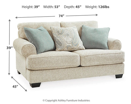 Monaghan Sandstone 4-Pieces Living Room Set