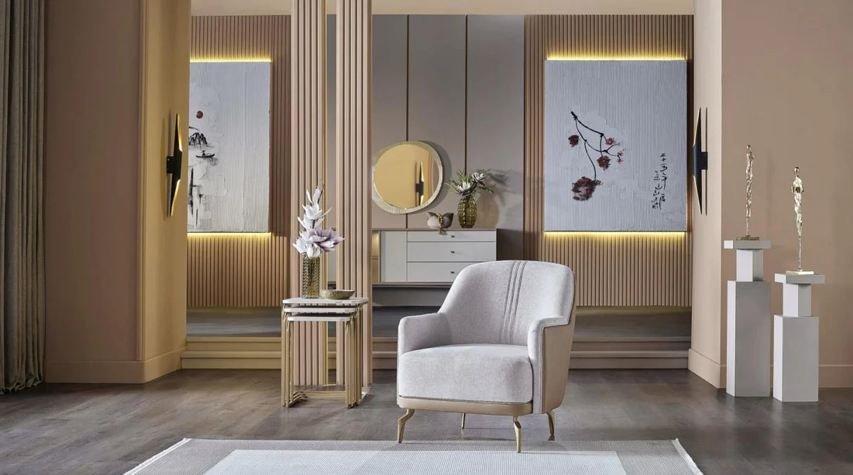 Montella Rome Vizon Living Room Set