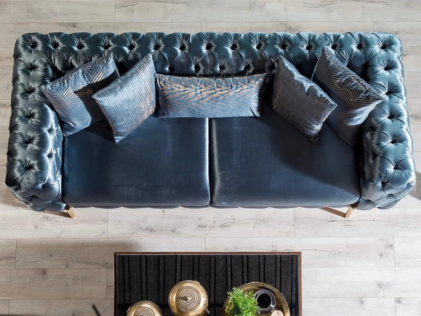 Moss 90.5&quot; Wide Tufted Sofa