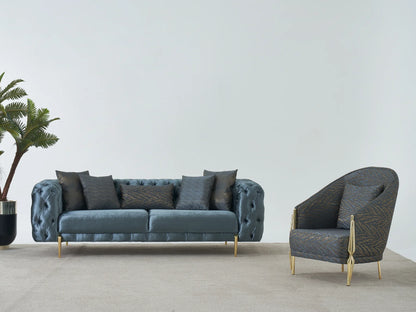 Moss 90.5&quot; Wide Tufted Sofa