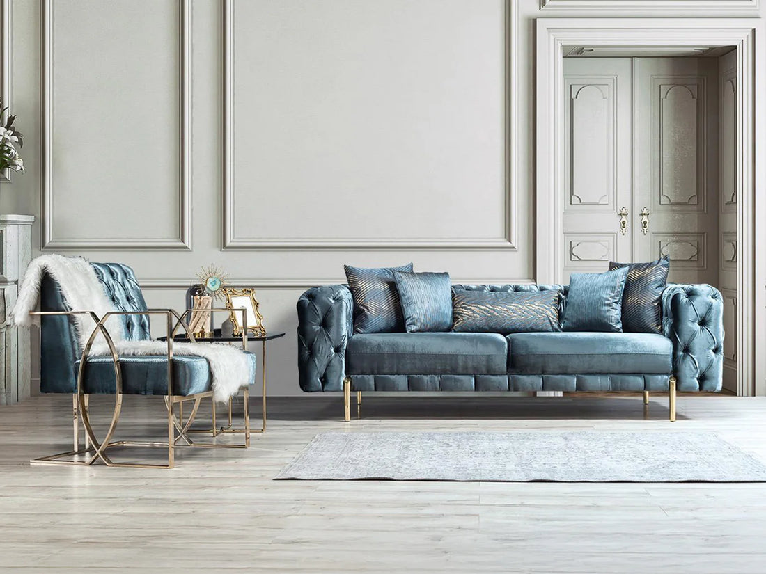 Moss 90.5" Wide Tufted Sofa