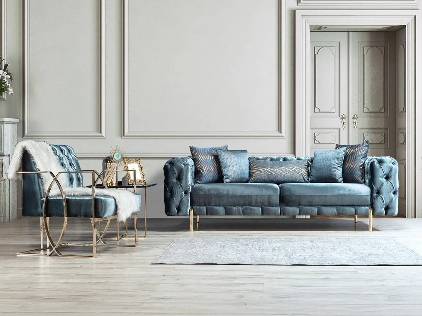 Moss 90.5&quot; Wide Tufted Sofa
