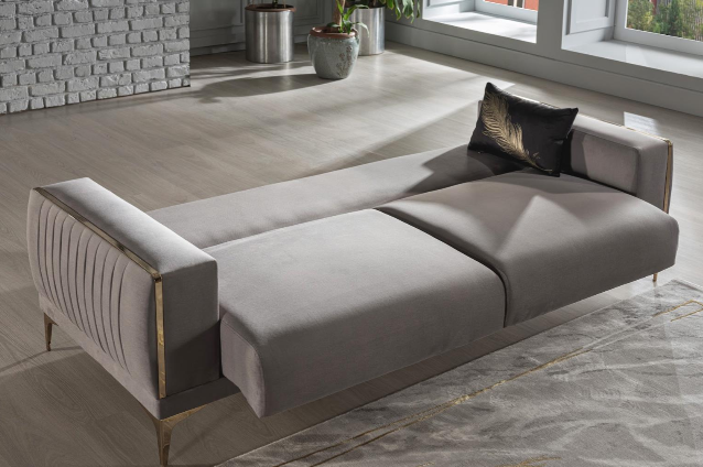 Carlino Napoly Gray Sofa