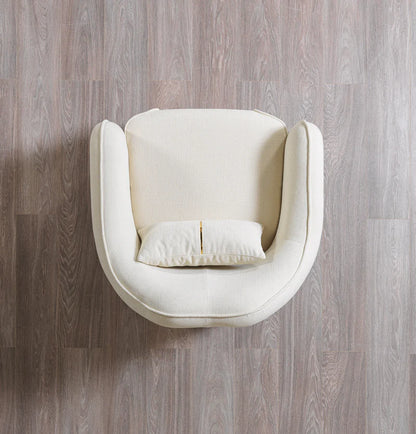 Helena Ivory Velvet Chair