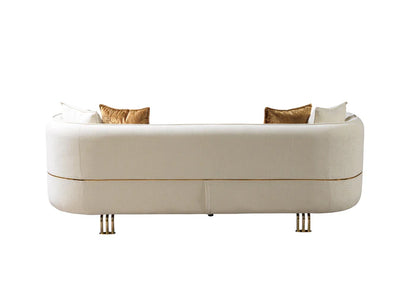 Helena Ivory Velvet Sofa