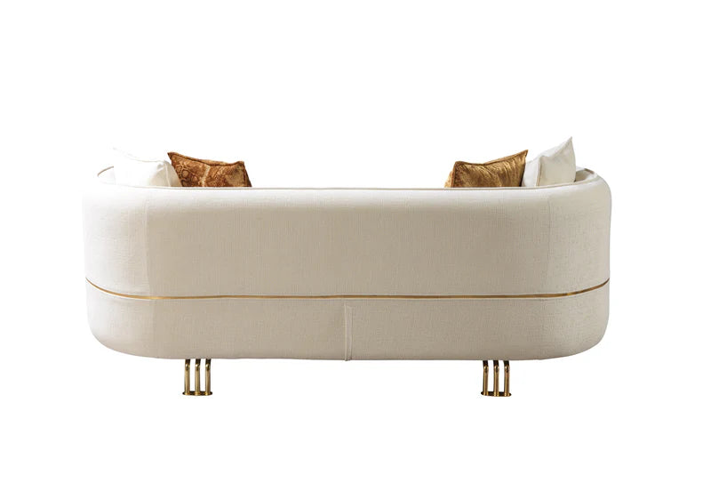 Helena Ivory velvet sofa &amp; loveseat