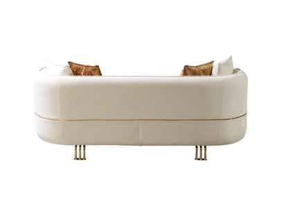 Helena Ivory velvet sofa &amp; loveseat