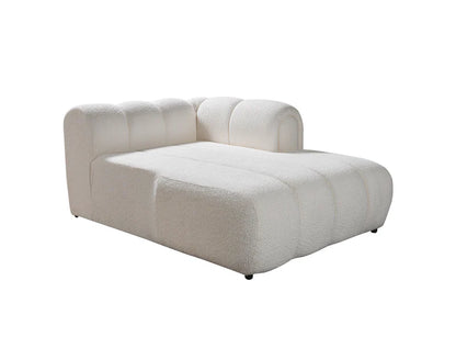 Lis Ivory Boucle RAF 115&quot; Sectional