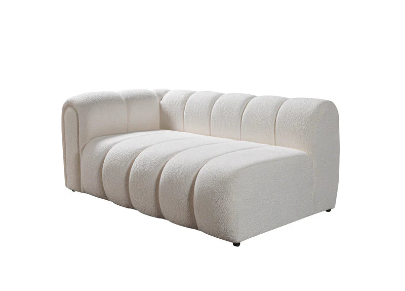 Lis Ivory Boucle RAF 115&quot; Sectional