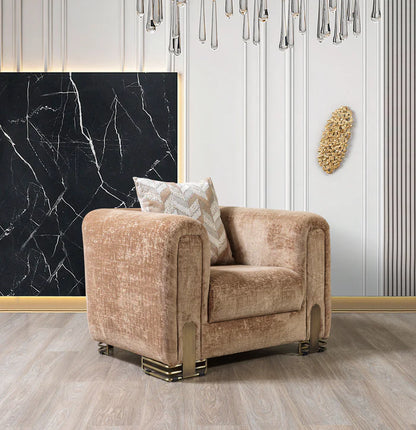 Brenda Coffee Boucle Accent Chair
