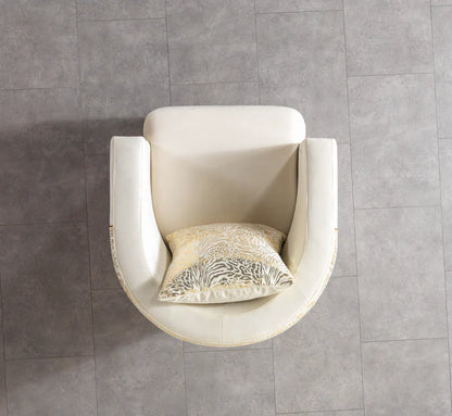 Anica Ivory Velvet Sofa &amp; Loveseat