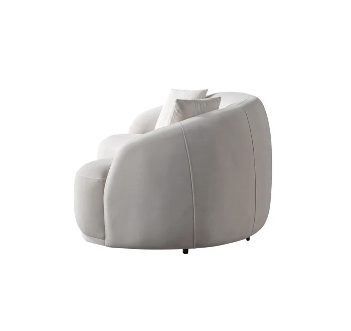 Bonita Ivory Velvet Sofa