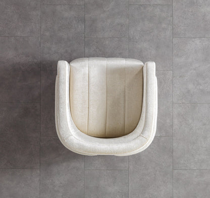 Carlina Ivory Velvet Chair
