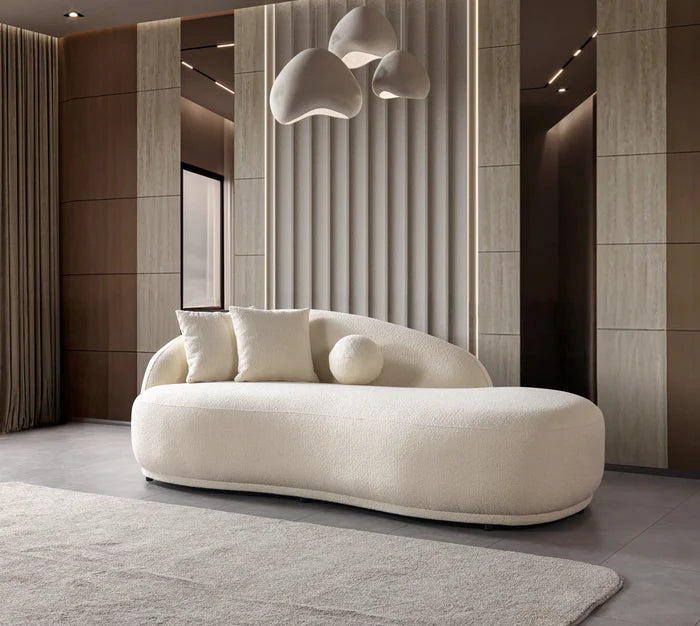 Bonita Ivory Boucle Sofa Chaise