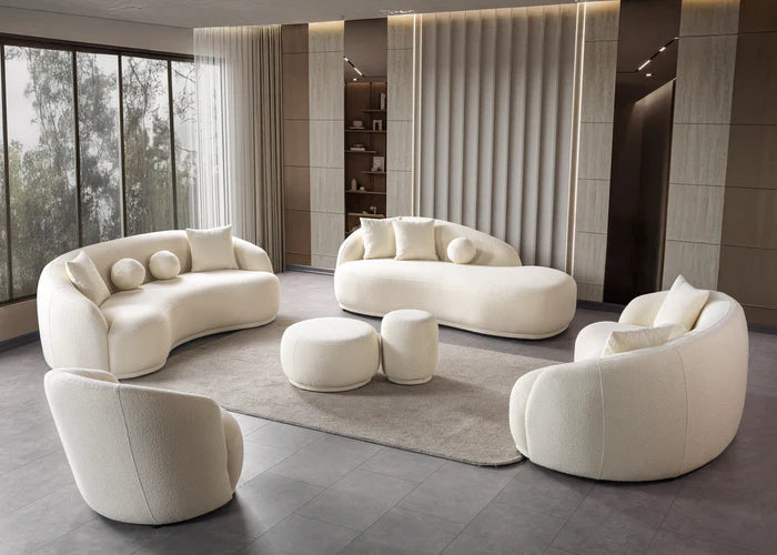 Bonita Ivory Boucle Sofa Chaise