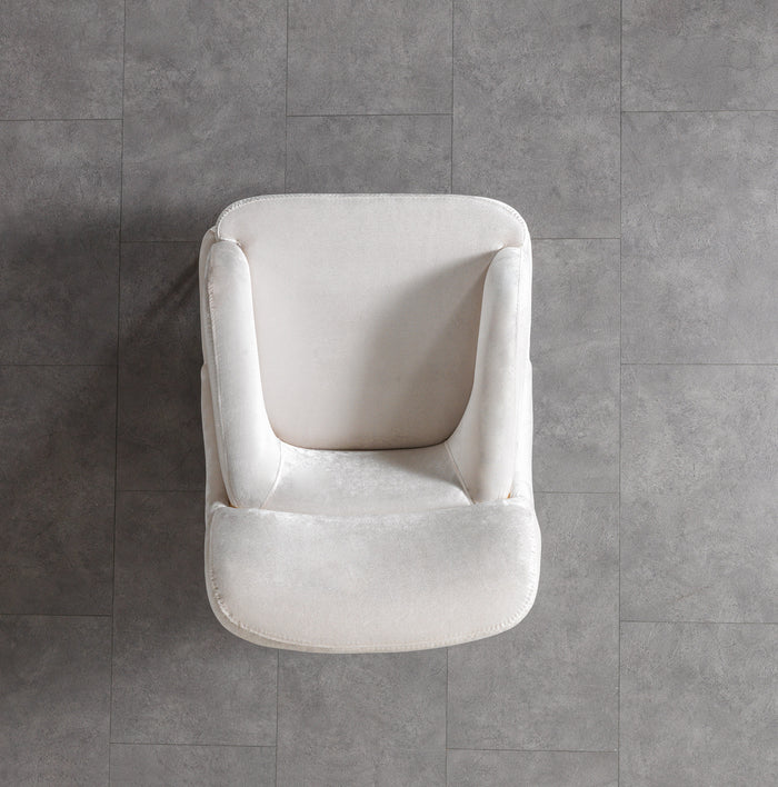Fabiana Ivory Velvet Sofa &amp; Loveseat