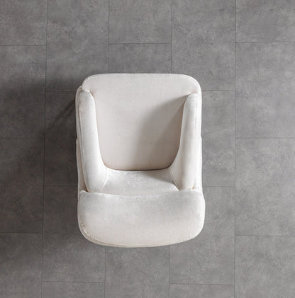 Fabiana Ivory Velvet Sofa &amp; Loveseat