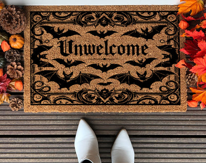 Unwelcome Halloween Doormat