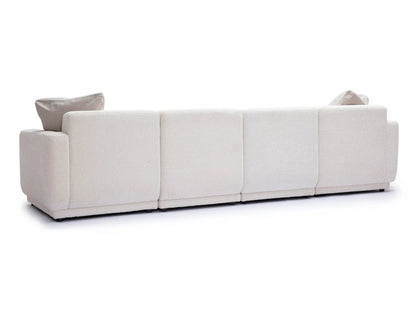 Sofá seccional de dos piezas Lindyn color marfil