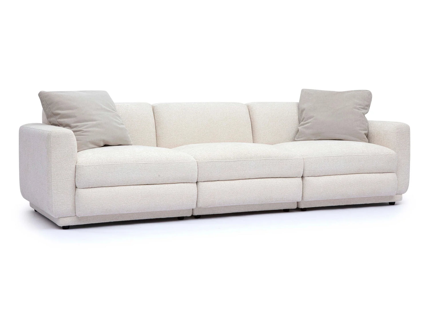 Sofá seccional de dos piezas Lindyn color marfil