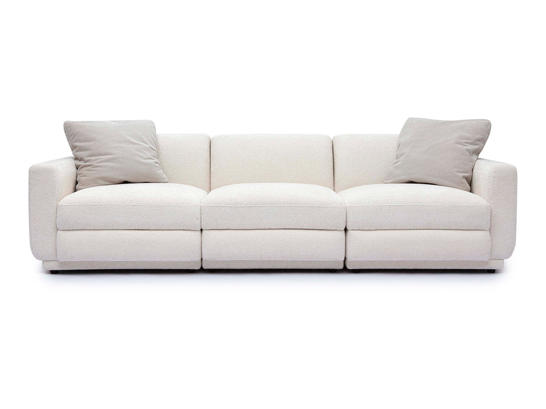 Sofá seccional de dos piezas Lindyn color marfil