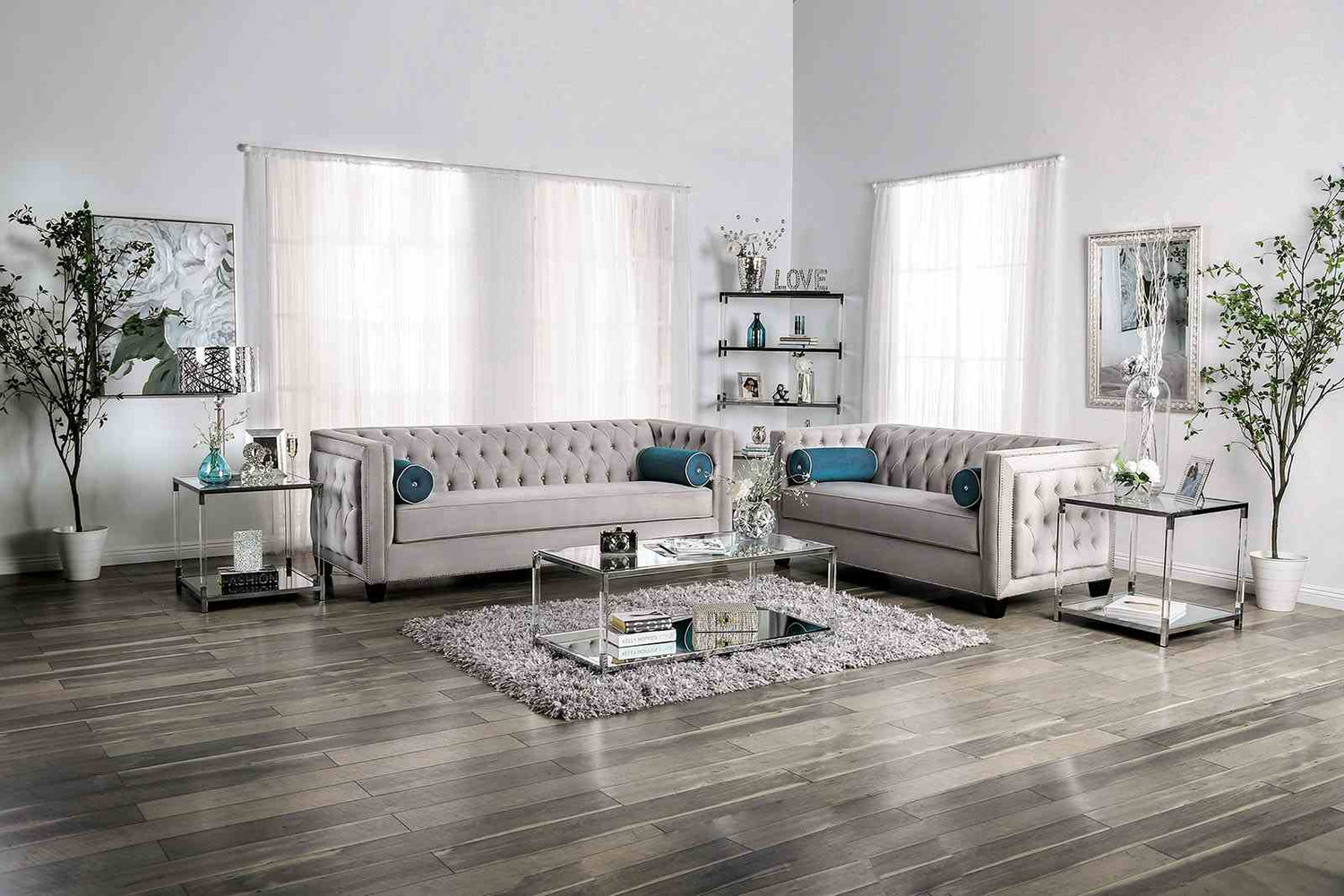 Silvan Modern 2-Pieces Living Room Set