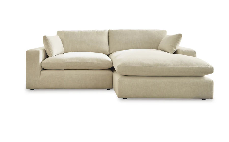 Elyza Linen 2-Pieces Sectional with Chaise - RAF