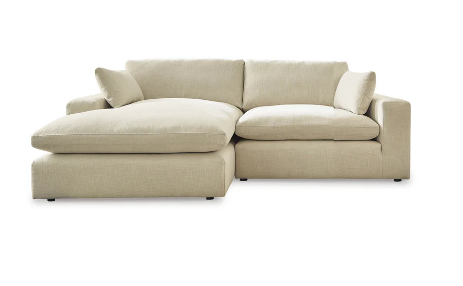 Elyza Linen 2-Piece RAF Chaise Sectional