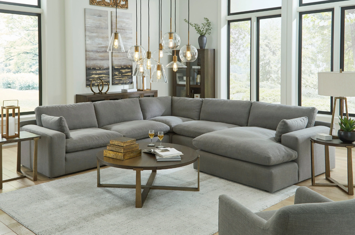 Elyza 5-Piece RAF Sectional - Decohub Home