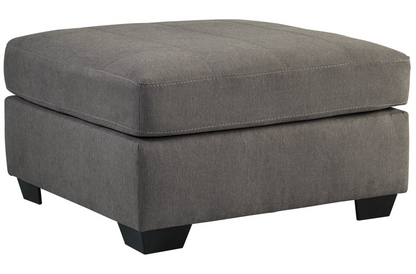 Maier Charcoal Oversized Accent Ottoman