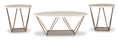 Tarica Faux Marble Table (Set of 3)