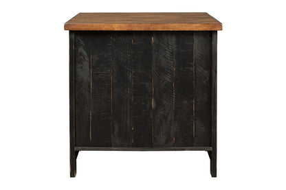 Valebeck Black End Table