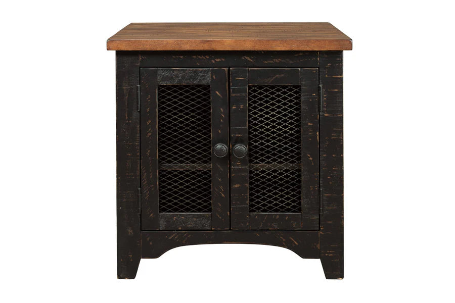 Valebeck Black End Table
