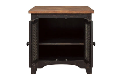 Valebeck Black End Table