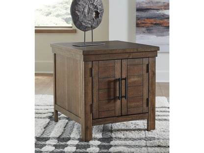 Moriville Grayish Brown End Table