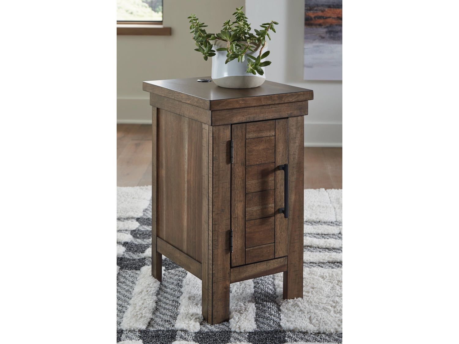 Moriville Grayish Brown Chairside End Table