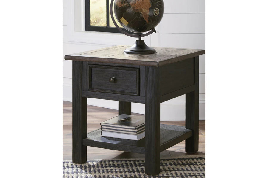 Tyler Creek Grayish Brown End Table