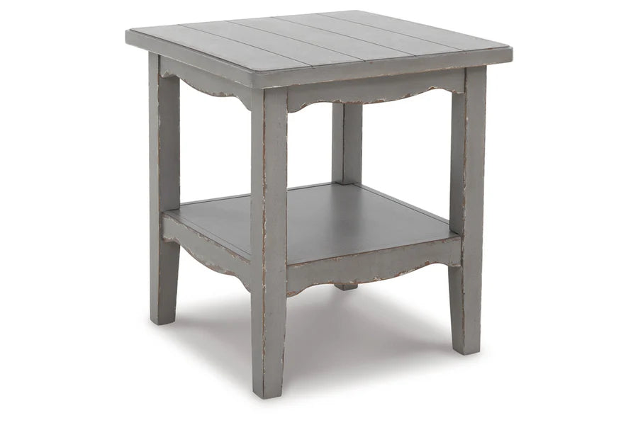 Charina Antique Gray End Table