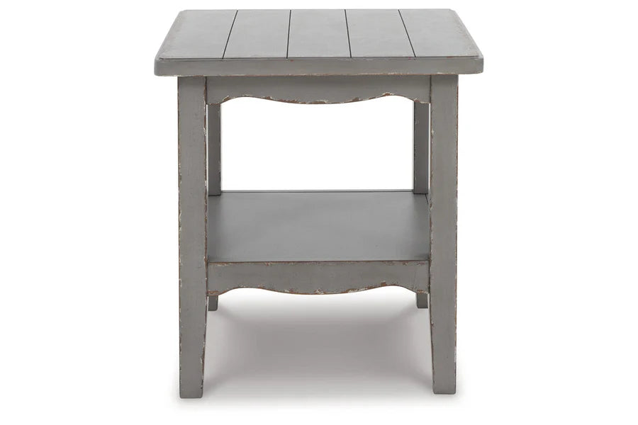 Charina Antique Gray End Table