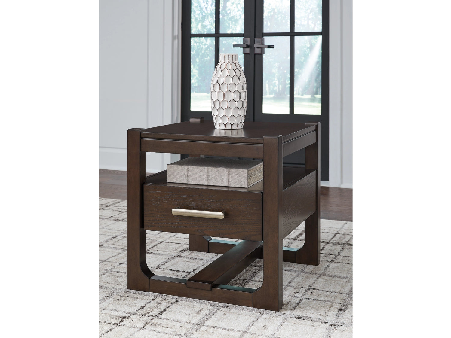 Breckington Dark Brown End Table