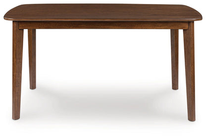 Juego de comedor extensible Ralene marrón medio